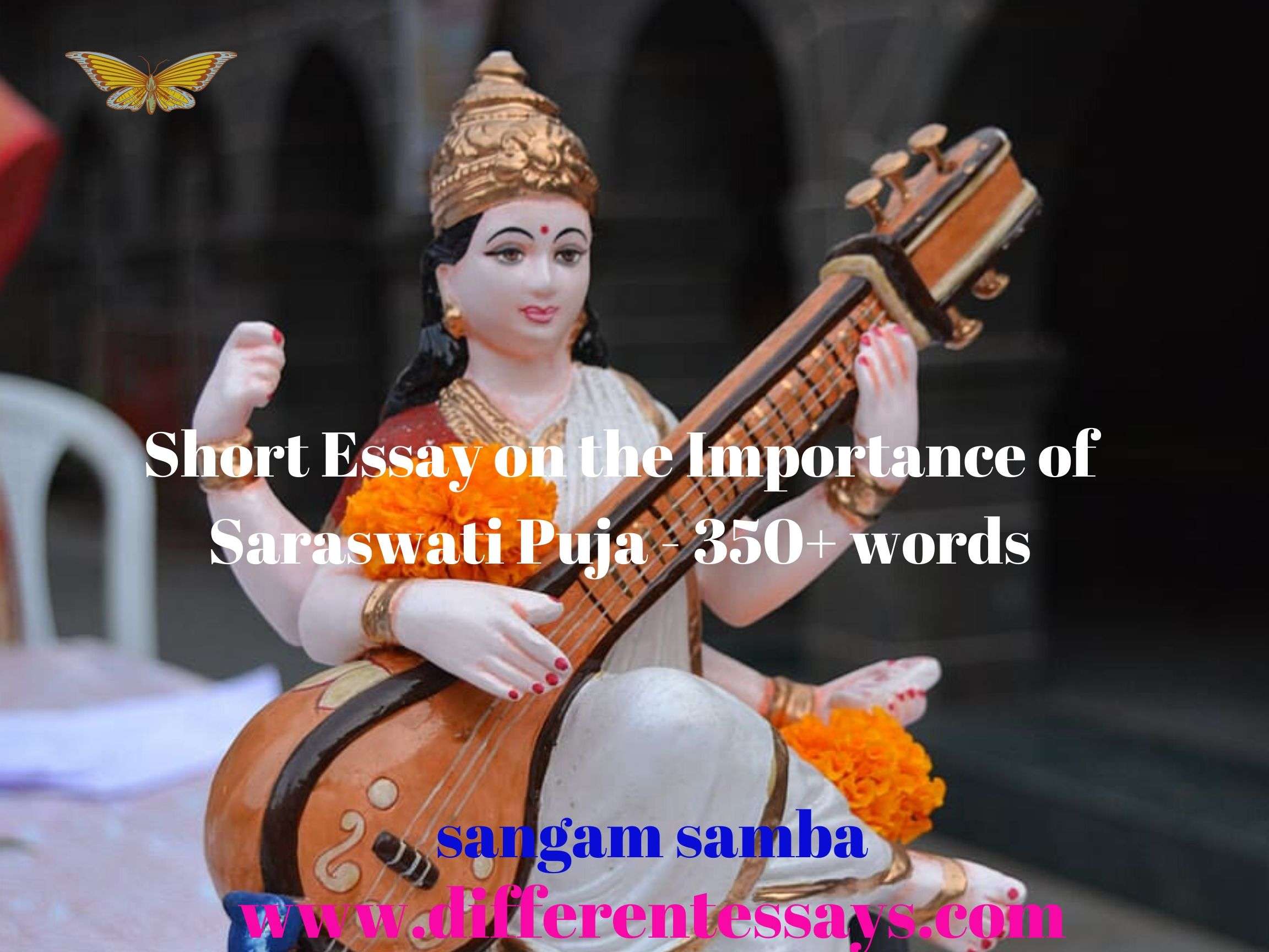 Paragraph on saraswati puja celebrated in school image
