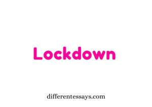 Good Essay on Lockdown - 1000+ words in a better way